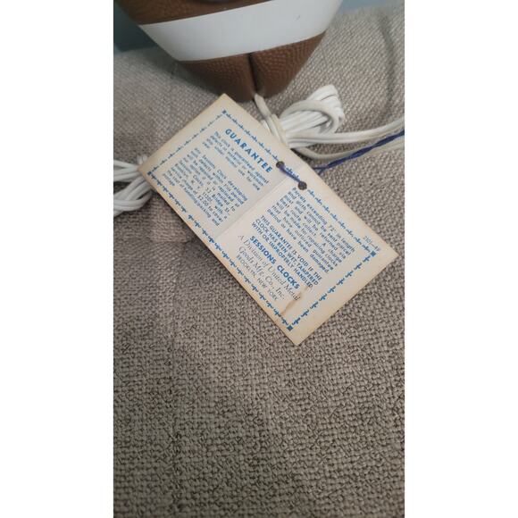 Vintage Sessions Football Wall Clock Electric USA Sports Decor w/ Hang Tag - Picture 3 of 7